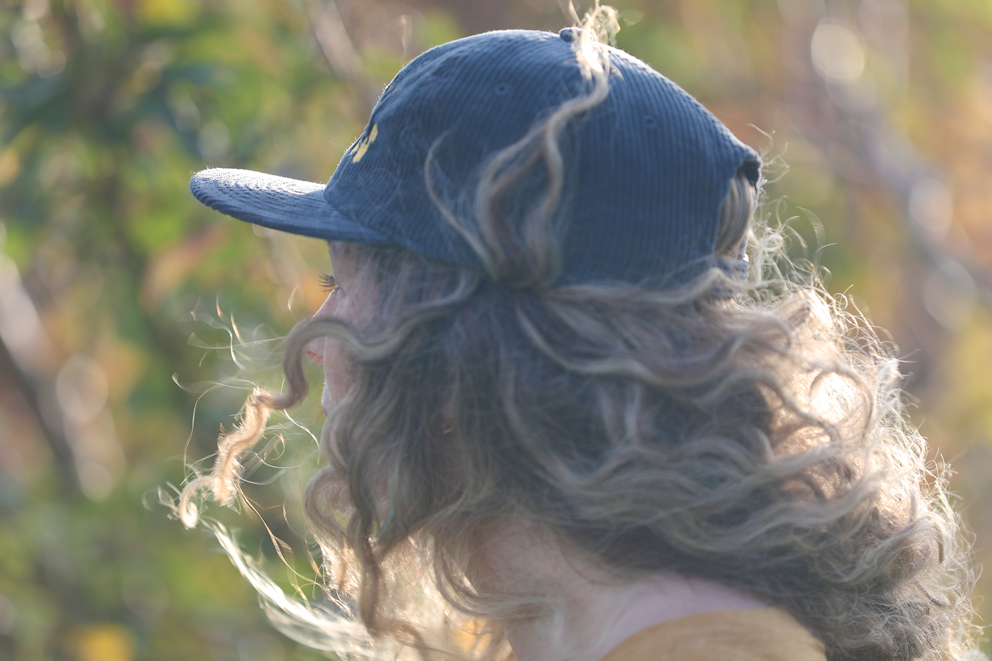 Corduory Navy Flat Peak ✖️ Little Waves 〰️