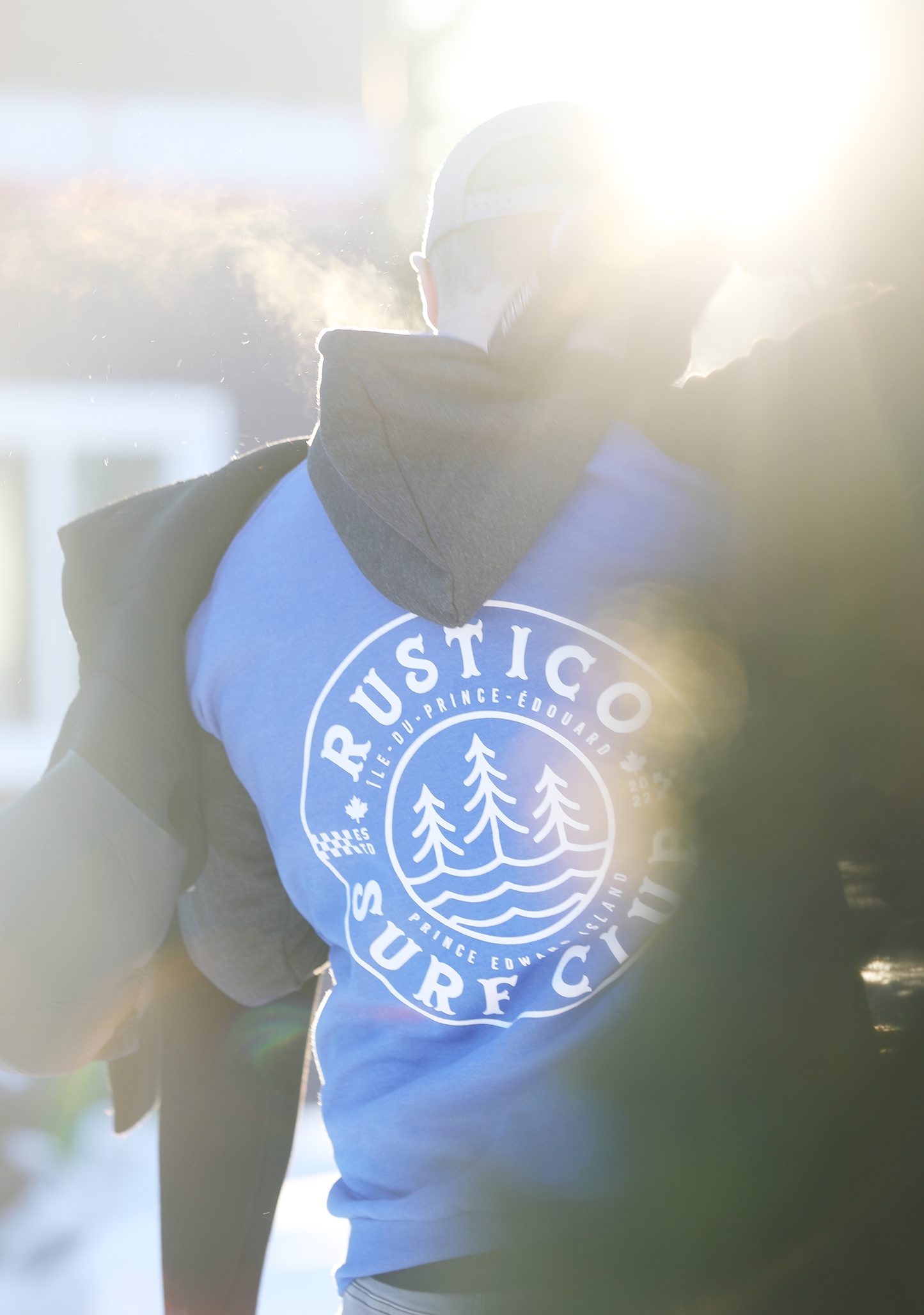 Double Overhead Hoodie - Blue