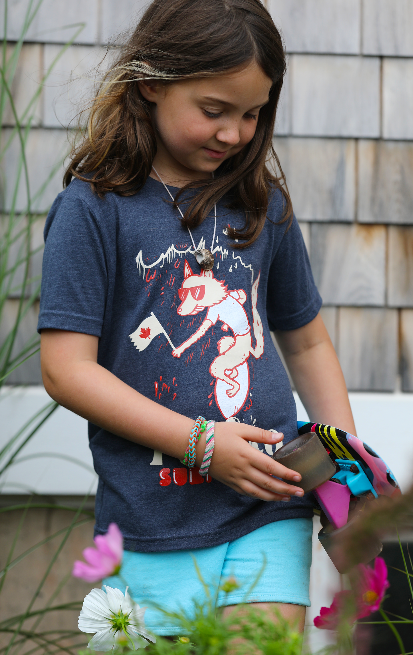 Frothy Fox Youth Tee 🦊 - Navy