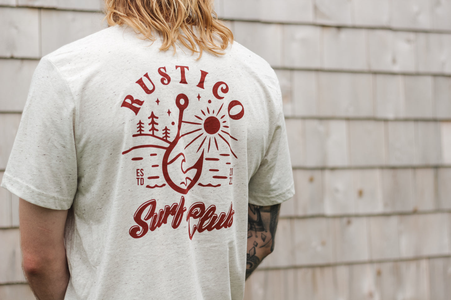Heather Hook Tee - Oatmeal 🪝