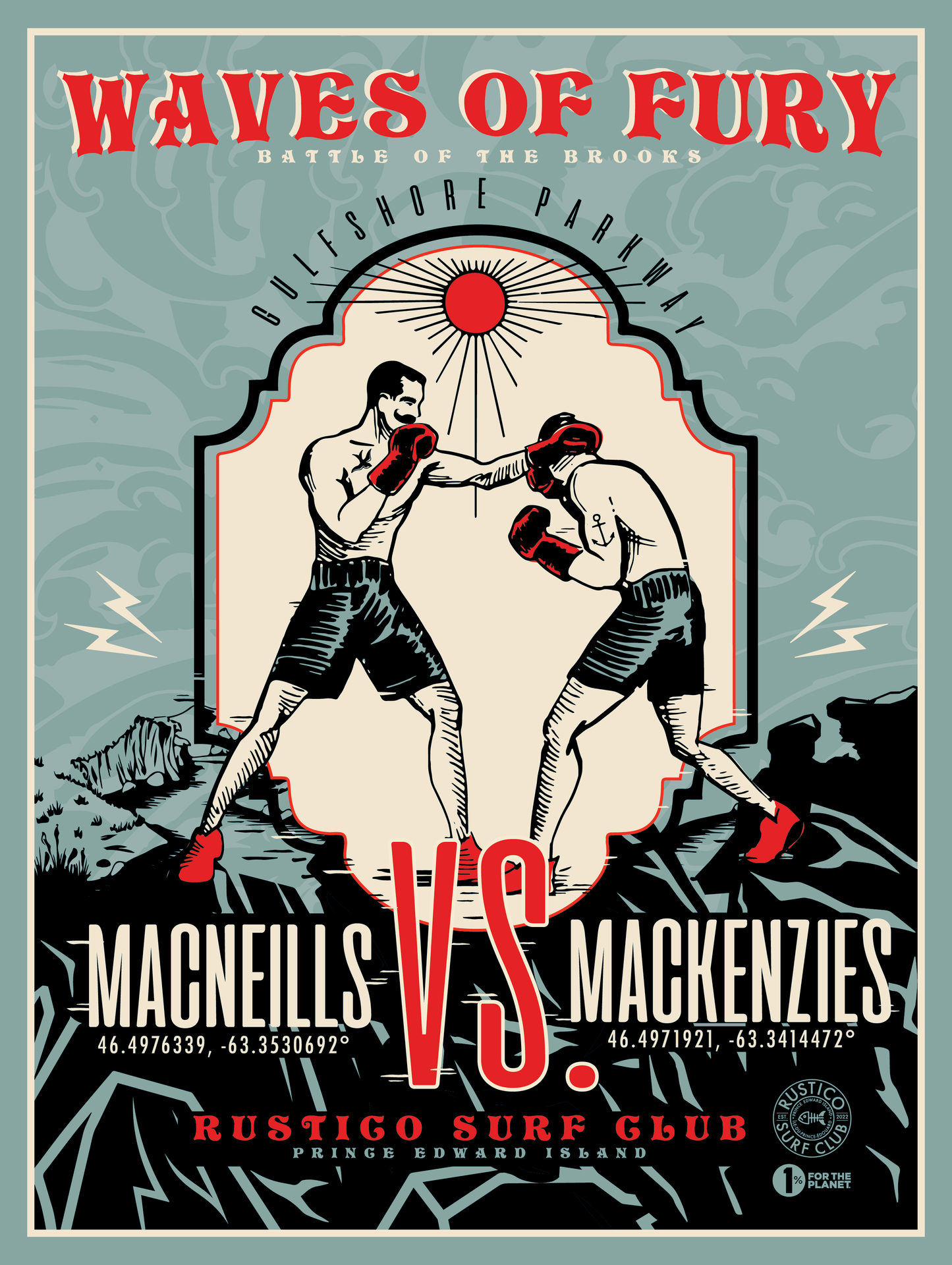 Waves of Fury Poster 18x24 🥊