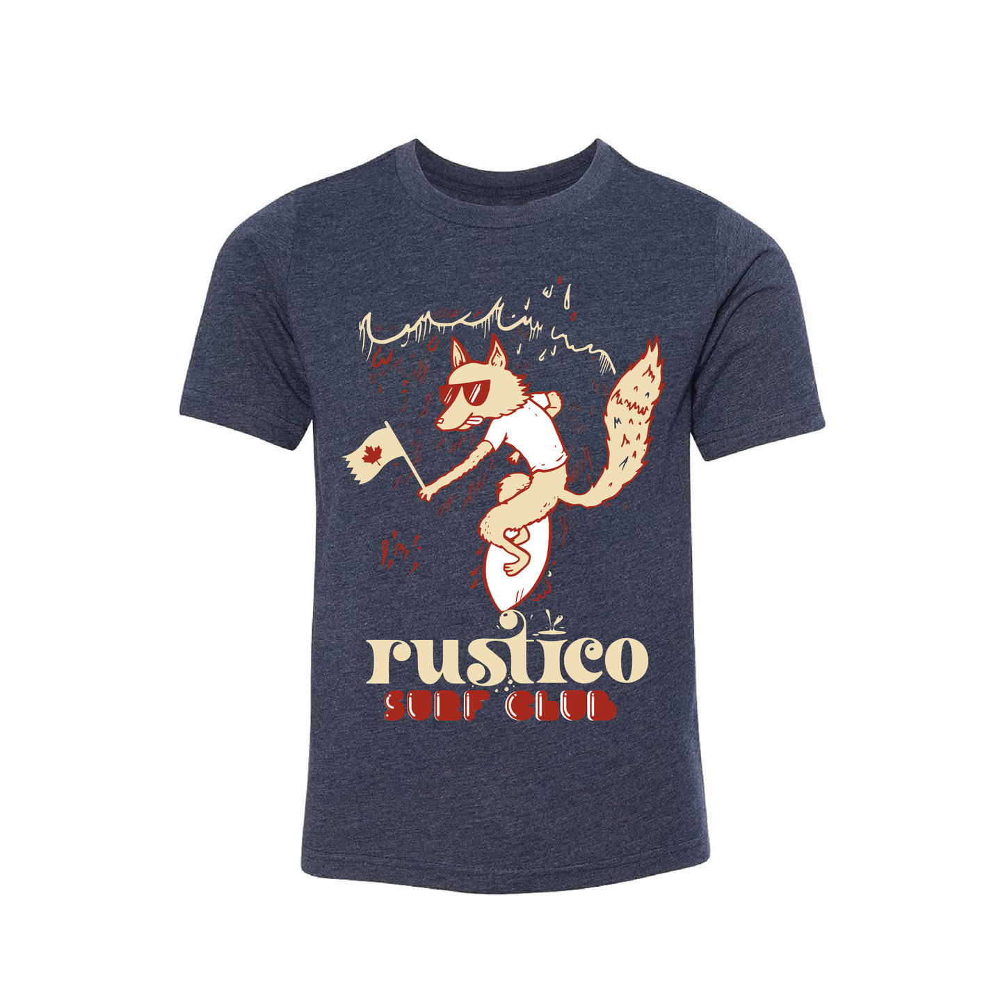 Frothy Fox Youth Tee 🦊 - Navy