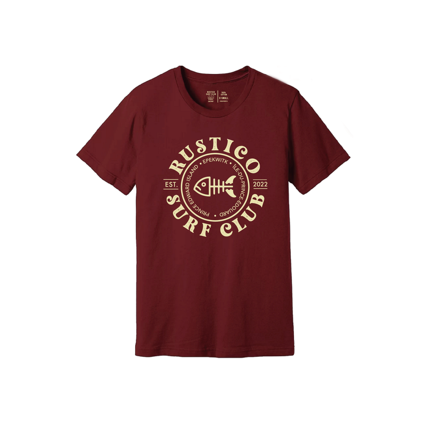 Burgundy Fin Tee 🧯