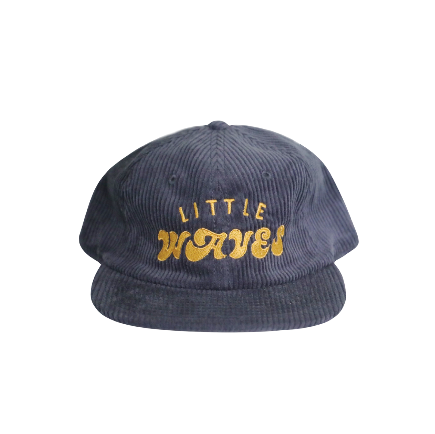 Corduory Navy Flat Peak ✖️ Little Waves 〰️