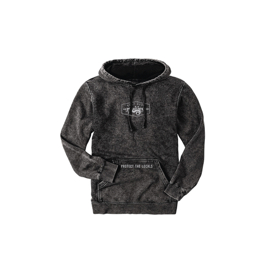 Protect the Locals - Black Wash Hoodie π΄ββ οΈ