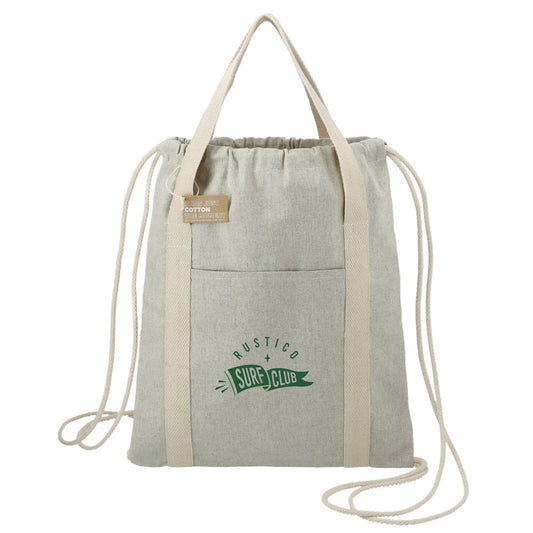 Drawstring Beach Tote - Recycled Cotton