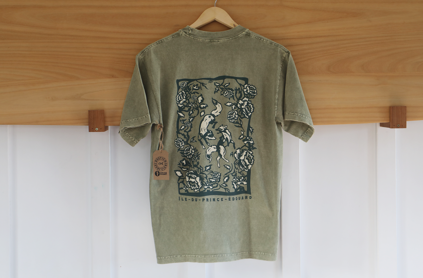 Frolicking Foxes Tee - Matcha 🍵