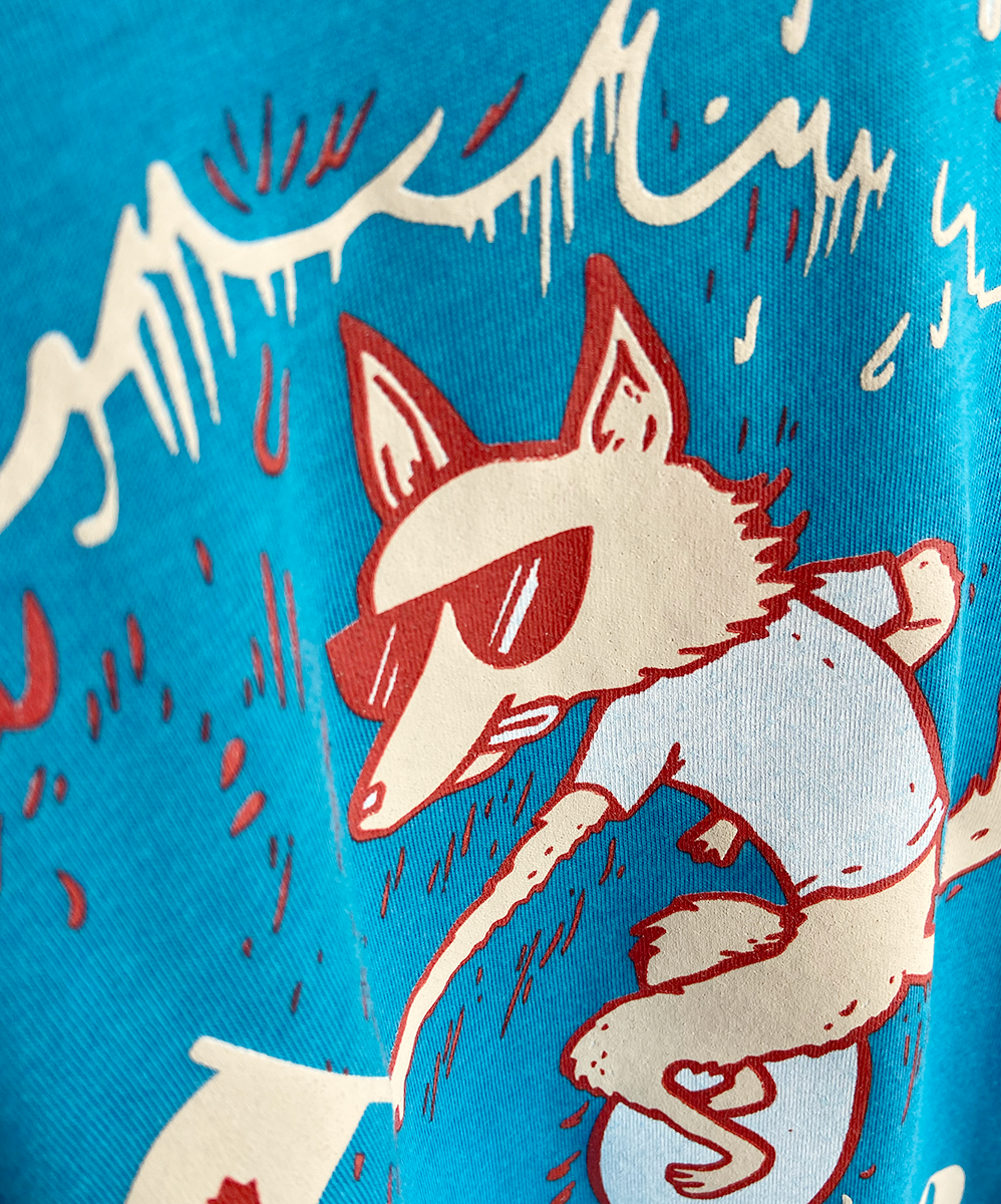 Frothy Fox Youth Tee 🦊 - Turquoise