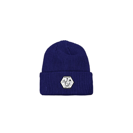Blue Patch Beanie