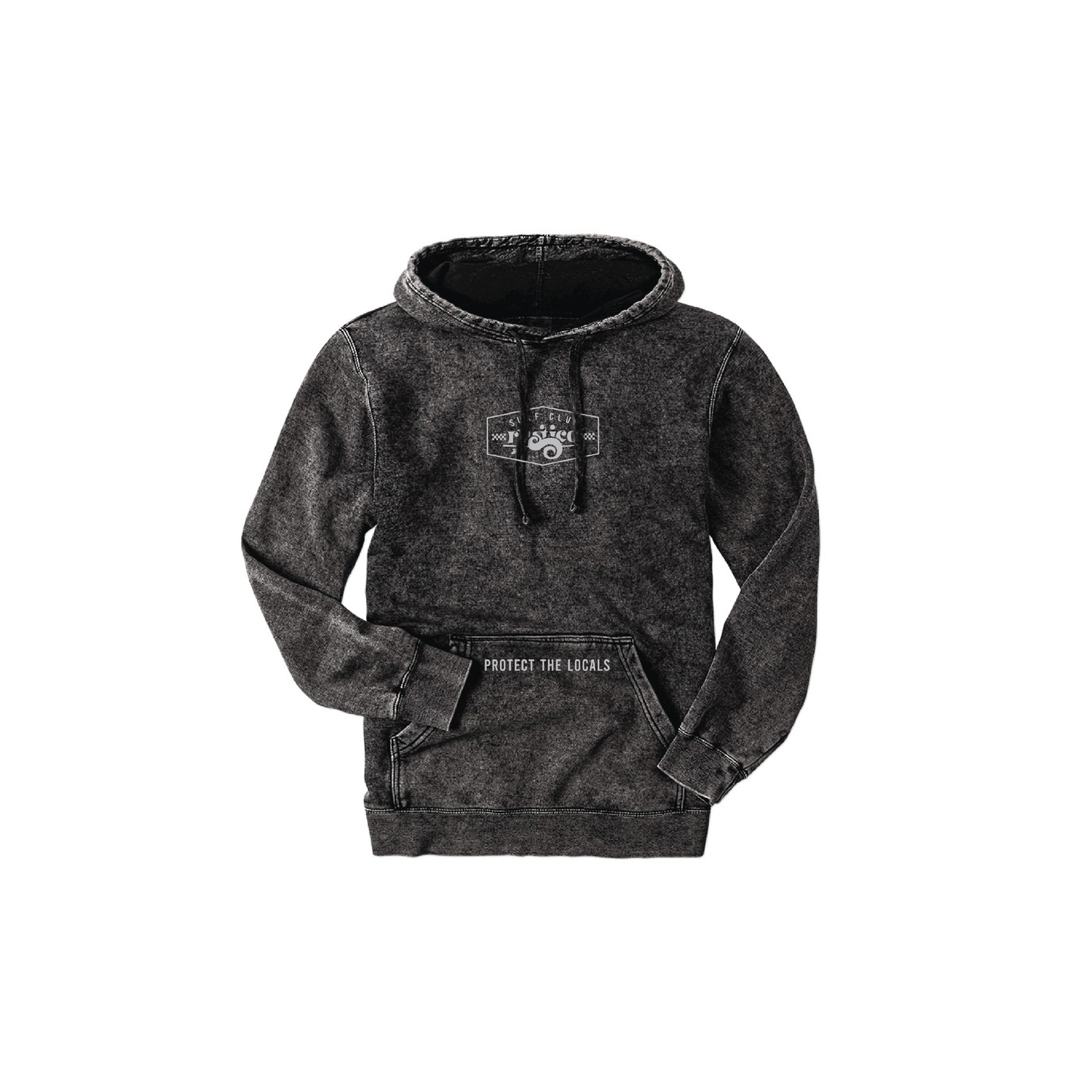 Protect the Locals - Black Wash Hoodie 🏴‍☠️